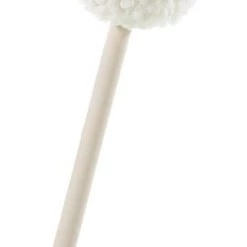 Merkloos Pluche Lama / Alpaca Stokpaardje Creme 74 Cm - Speelgoed Lama / Alpaca Stokpaardjes Met Houten Stok