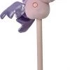 Merkloos Roze Eenhoorn Stokpaardje Met Geluid 68 Cm Voor Kinderen - Pegasus Unicorns - Stokpaarden Met Hoorns - Paarden/pony Liefhebbers - Actief Buitenspeelgoed Voor Jongens/meisjes/kinderen