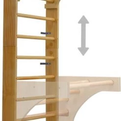 VidaXL Wandklimrek 80x55x220 Cm Hout -babygyms Winkel 426x840