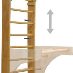 VidaXL Wandklimrek 80x55x220 Cm Hout -babygyms Winkel 427x840