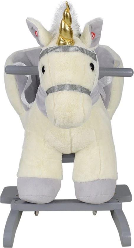 Infantastic GoodVibes - Hobbelpaard Voor Baby En Kind - Schommelpaard Silver Unicorn - Stevige Constructie - Knuffelzacht Met Geluidseffecten - Eenhoorn Grijs 5 Infantastic GoodVibes - Hobbelpaard Voor Baby En Kind - Schommelpaard Silver Unicorn - Stevige Constructie - Knuffelzacht Met Geluidseffecten - Eenhoorn Grijs - Afbeelding 5