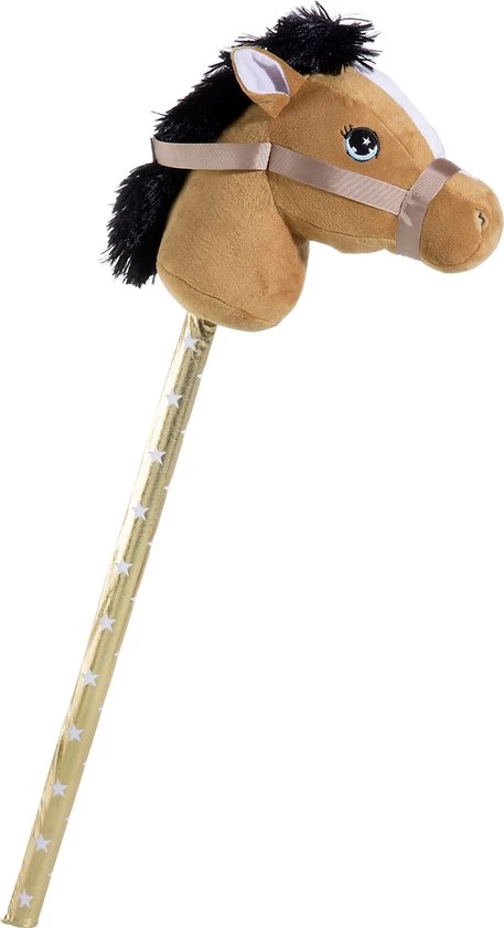 Merkloos Pluche Stokpaardje Bruin 70 Cm - Speelgoed Pony / Paard Stokpaardjes Met Zwarte Manen 1 Merkloos Pluche Stokpaardje Bruin 70 Cm - Speelgoed Pony / Paard Stokpaardjes Met Zwarte Manen