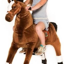 Animal Riding Paard Amadeus Bruin Medium / Large - Rijdend Paardenspeelgoed - Paardenspeelgoed - Speelgoed Vanaf 3 Jaar - Zadelhoogte 68 CM- Verstelbaar Pedaal 3 Standen - Afneembaar Zadel -babygyms Winkel 493x840 1