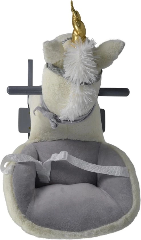 Infantastic GoodVibes - Hobbelpaard Voor Baby En Kind - Schommelpaard Silver Unicorn - Stevige Constructie - Knuffelzacht Met Geluidseffecten - Eenhoorn Grijs 7 Infantastic GoodVibes - Hobbelpaard Voor Baby En Kind - Schommelpaard Silver Unicorn - Stevige Constructie - Knuffelzacht Met Geluidseffecten - Eenhoorn Grijs - Afbeelding 7