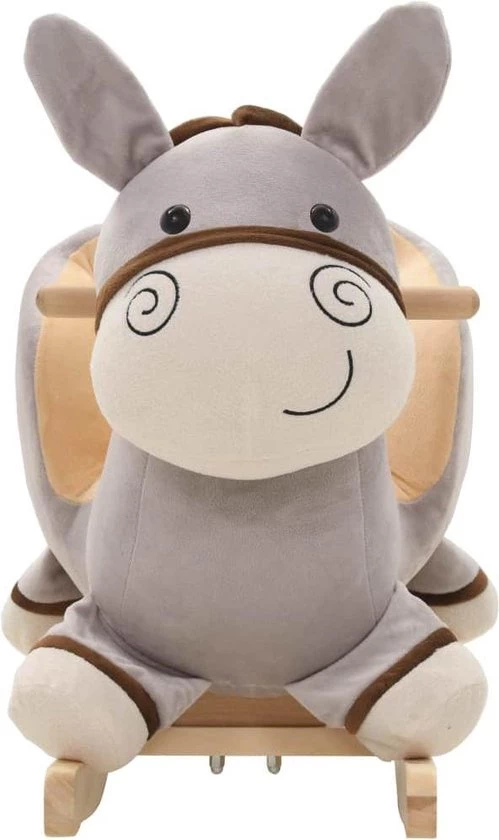 VidaXL Hobbeldier Aap Met Rugleuning 60x32x55 Cm Pluche Grijs 3 VidaXL Hobbeldier Aap Met Rugleuning 60x32x55 Cm Pluche Grijs - Afbeelding 3