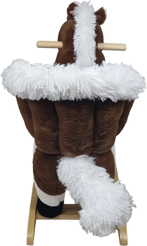 Playwood Pluche Hobbelpaard Steigerend Schommelpaard Met Geluid 3 Playwood Pluche Hobbelpaard Steigerend Schommelpaard Met Geluid - Afbeelding 3