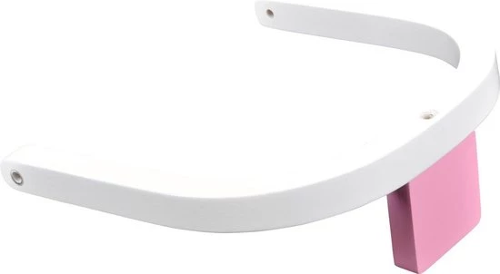 Bandits & Angels Houten Hobbelpaard Met Beugel Wit - Roze 2 Bandits & Angels Houten Hobbelpaard Met Beugel Wit - Roze - Afbeelding 2