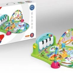 FDBW Baby Speelkleed – Jungle | Speelkleed Met Boog | Baby Speelmat Gym | Interactief Speelkleed – Groen – 50x40x10cm