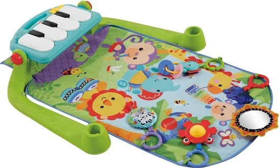Fisher-Price Trappel En Speel-Piano - Speelmat Met Piano En 5 Speeltjes - Blauw 15 Fisher-Price Trappel En Speel-Piano - Speelmat Met Piano En 5 Speeltjes - Blauw - Afbeelding 15