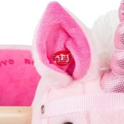 Merkloos Hobbel Eenhoorn Met Geluid - Roze -babygyms Winkel 550x340 1