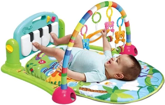 Babygym, Baby Cadeau - Jongen & Meisje, Dierenvriendjes Speelmat, Interactief Speelgoed – Multikleuren 4 Babygym, Baby Cadeau - Jongen & Meisje, Dierenvriendjes Speelmat, Interactief Speelgoed – Multikleuren - Afbeelding 4