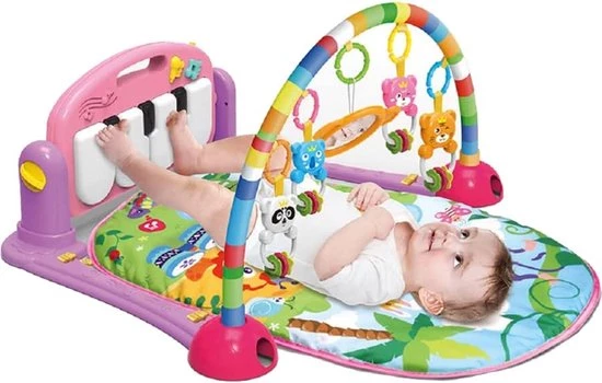 Babygym, Baby Cadeau - Jongen & Meisje, Dierenvriendjes Speelmat, Interactief Speelgoed – Multikleuren 1 Babygym, Baby Cadeau - Jongen & Meisje, Dierenvriendjes Speelmat, Interactief Speelgoed – Multikleuren