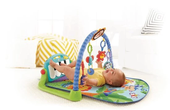 Fisher-Price Trappel En Speel-Piano - Speelmat Met Piano En 5 Speeltjes - Blauw 12 Fisher-Price Trappel En Speel-Piano - Speelmat Met Piano En 5 Speeltjes - Blauw - Afbeelding 12
