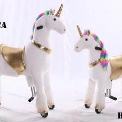 Kids-Horse Rijdend Speelgoed Unicorn - Bobbie TB-2020S - Regenboog -babygyms Winkel 550x360 4