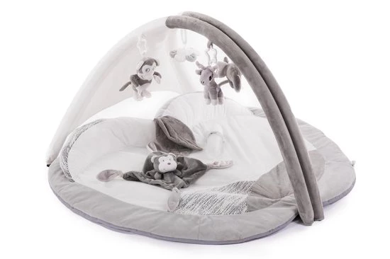 Bo Jungle B-Play Gym Grey Apple - Speeltapijt Baby 5 Bo Jungle B-Play Gym Grey Apple - Speeltapijt Baby - Afbeelding 5