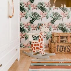 Childhome Hobbelfiguur Giraf Hout 69 Cm Wit/grijs -babygyms Winkel 550x366 176