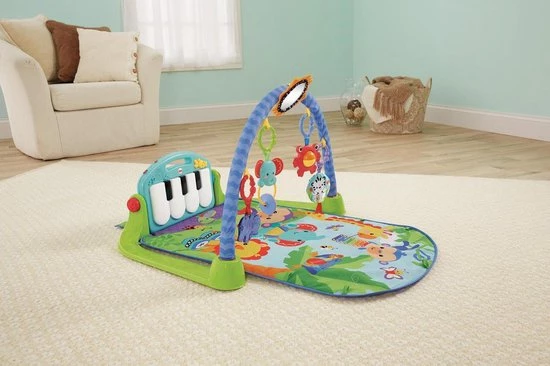 Fisher-Price Trappel En Speel-Piano - Speelmat Met Piano En 5 Speeltjes - Blauw 11 Fisher-Price Trappel En Speel-Piano - Speelmat Met Piano En 5 Speeltjes - Blauw - Afbeelding 11