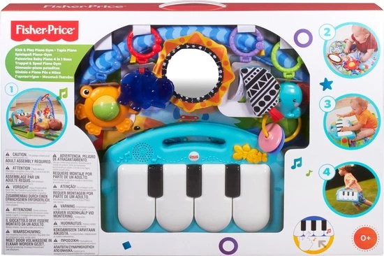 Fisher-Price Trappel En Speel-Piano - Speelmat Met Piano En 5 Speeltjes - Blauw 13 Fisher-Price Trappel En Speel-Piano - Speelmat Met Piano En 5 Speeltjes - Blauw - Afbeelding 13
