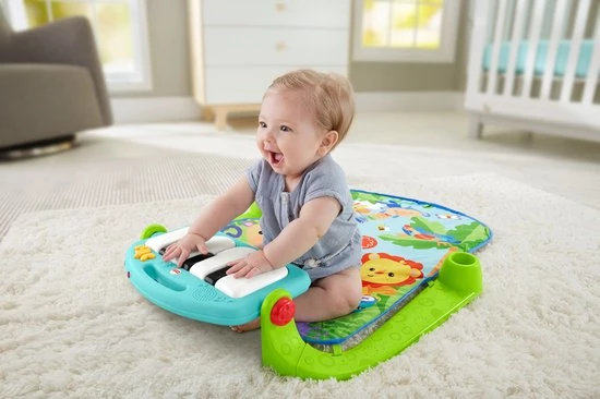 Fisher-Price Trappel En Speel-Piano - Speelmat Met Piano En 5 Speeltjes - Blauw 23 Fisher-Price Trappel En Speel-Piano - Speelmat Met Piano En 5 Speeltjes - Blauw - Afbeelding 23