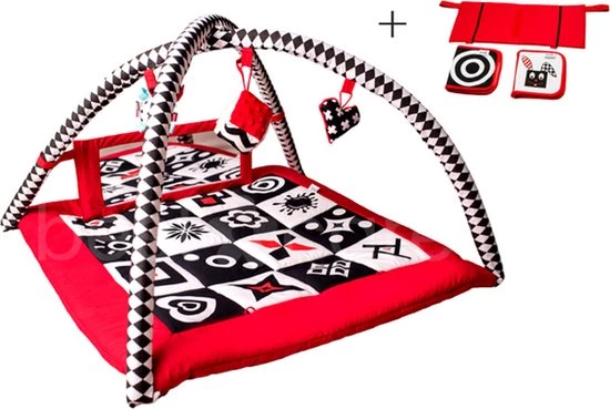 BabySenses For BestCare Contrasterende Educatieve Premium Babymat - Vormen Met Een Spiegel | Rood-Zwart-Wit | 77x77x40cm | + 0m | Montessori Speelgoed | 100% Katoen | Wasbaar In De Wasmachine | Oeko Tex Standaard 100 1 BabySenses For BestCare Contrasterende Educatieve Premium Babymat - Vormen Met Een Spiegel | Rood-Zwart-Wit | 77x77x40cm | + 0m | Montessori Speelgoed | 100% Katoen | Wasbaar In De Wasmachine | Oeko Tex Standaard 100