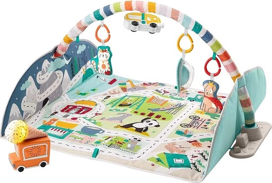 Babygym, Baby Cadeau - Jongen & Meisje, Dierenvriendjes Speelmat, Interactief Speelgoed – Multikleuren 3 Babygym, Baby Cadeau - Jongen & Meisje, Dierenvriendjes Speelmat, Interactief Speelgoed – Multikleuren - Afbeelding 3