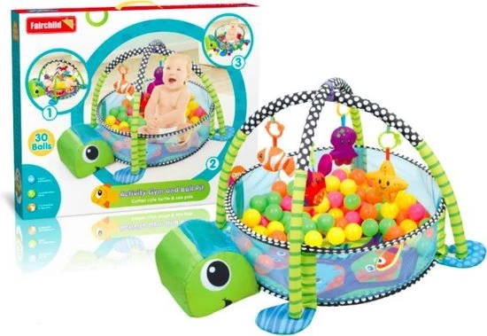 MIRO Babygym Schildpad 3 In 1 Speelmat + Ballenbak 0 Tot 2 Jaar Fairchild 1 MIRO Babygym Schildpad 3 In 1 Speelmat + Ballenbak 0 Tot 2 Jaar Fairchild