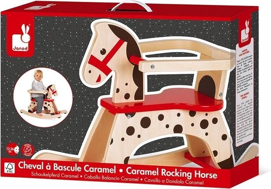 Janod - Janod Schommelpaard Caramel 9 Janod - Janod Schommelpaard Caramel - Afbeelding 9