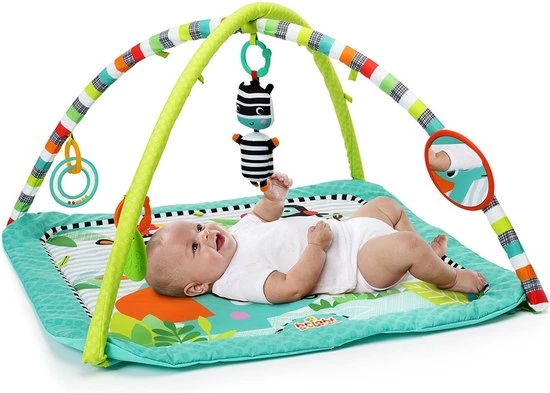 Bright Starts Zig Zag Safari Activity Gym Speelkleed K52039 2 Bright Starts Zig Zag Safari Activity Gym Speelkleed K52039 - Afbeelding 2