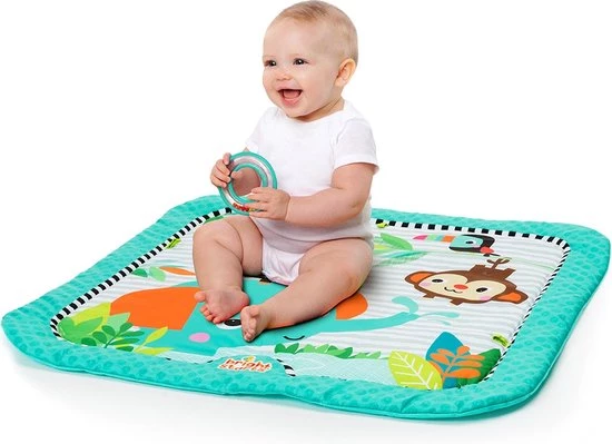 Bright Starts Zig Zag Safari Activity Gym Speelkleed K52039 3 Bright Starts Zig Zag Safari Activity Gym Speelkleed K52039 - Afbeelding 3
