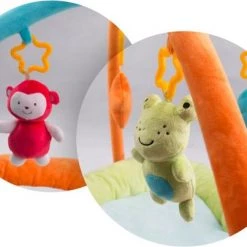 Kindertoys BabyGym Met Boog - 85 X 50 - Speelmat Baby - Speelkleed Baby - Dieren -babygyms Winkel 550x403 3