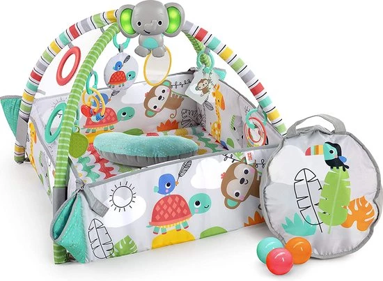 Babygym, Baby Cadeau - Jongen & Meisje, Dierenvriendjes Speelmat, Interactief Speelgoed – Multikleuren 4 Babygym, Baby Cadeau - Jongen & Meisje, Dierenvriendjes Speelmat, Interactief Speelgoed – Multikleuren - Afbeelding 4