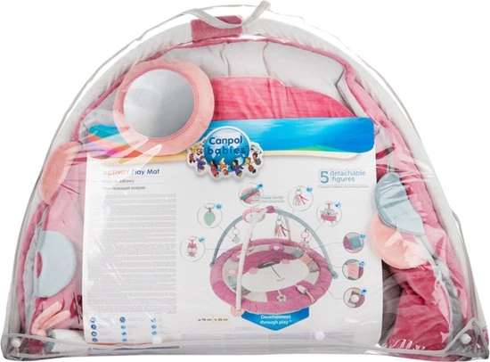 Canpol Babies Activity Baby Gym 0+ PASTEL FRIENDS- Roze( Ø 98 Cm X 50 Cm) Roze 8 Canpol Babies Activity Baby Gym 0+ PASTEL FRIENDS- Roze( Ø 98 Cm X 50 Cm) Roze - Afbeelding 8