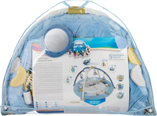 Canpol Babies Activity Baby Gym 0+ PASTEL FRIENDS- Grijs( Ø 98 Cm X 50 Cm) Grijs 10 Canpol Babies Activity Baby Gym 0+ PASTEL FRIENDS- Grijs( Ø 98 Cm X 50 Cm) Grijs - Afbeelding 10