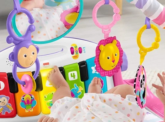 Babygym, Baby Cadeau - Jongen & Meisje, Dierenvriendjes Speelmat, Interactief Speelgoed – Multikleuren 4 Babygym, Baby Cadeau - Jongen & Meisje, Dierenvriendjes Speelmat, Interactief Speelgoed – Multikleuren - Afbeelding 4
