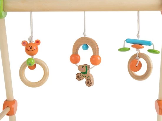 Bieco Toys My First Gym Oranje Groen Houten Babygym 23000012 1 Bieco Toys My First Gym Oranje Groen Houten Babygym 23000012