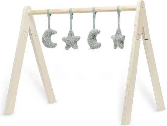 Jollein Babygym Speeltjes - Moon - Ash Green - 4 Stuks 15 Jollein Babygym Speeltjes - Moon - Ash Green - 4 Stuks - Afbeelding 15