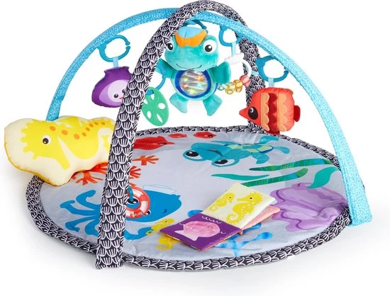 Baby Einstein Sea Friends Activity Gym - Speeltapijt Baby Met Boog 1 Baby Einstein Sea Friends Activity Gym - Speeltapijt Baby Met Boog