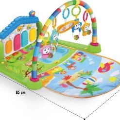 WonderOne - BabyGym | 3-in-1 Speelmat | Speelkleed | Speeltapijt | Baby Speelgoed | Activity Center | Met Boog – Piano – Extra Stevig -babygyms Winkel 550x419 1