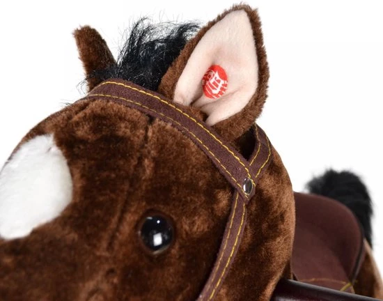 Infantastic GoodVibes - Hobbelpaard Voor Kinderen - Schommelpaard - Stevige Constructie - Knuffelzacht Met Geluidseffecten - Andalusiër Donkerbruin 2 Infantastic GoodVibes - Hobbelpaard Voor Kinderen - Schommelpaard - Stevige Constructie - Knuffelzacht Met Geluidseffecten - Andalusiër Donkerbruin - Afbeelding 2