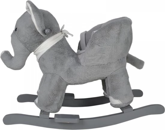 Infantastic GoodVibes - Hobbelpaard Voor Baby En Kind - Schommel Olifant - Stevige Constructie - Knuffelzacht Met Geluidseffecten - Grijs 13 Infantastic GoodVibes - Hobbelpaard Voor Baby En Kind - Schommel Olifant - Stevige Constructie - Knuffelzacht Met Geluidseffecten - Grijs - Afbeelding 13