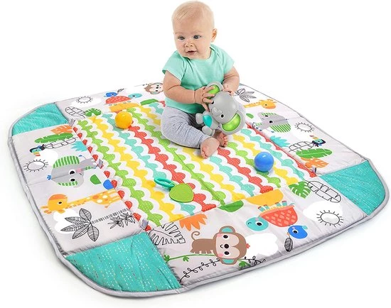 Babygym, Baby Cadeau - Jongen & Meisje, Dierenvriendjes Speelmat, Interactief Speelgoed - Multikleuren. 4 Babygym, Baby Cadeau - Jongen & Meisje, Dierenvriendjes Speelmat, Interactief Speelgoed - Multikleuren. - Afbeelding 4