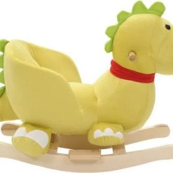 VidaXL Hobbeldier Draak Met Rugleuning 60x32x53 Cm Pluche Limegroen -babygyms Winkel 550x442 14