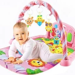 Huanger Babygym Met Speeltjes En Piano Voor Baby 0-2 Jaar - Babymat - Baby Speelmat - Interactief Speelmat