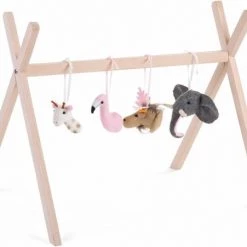 Childhome Baby Gym Dierenkoppen - Vilt - Set Van 4 -babygyms Winkel 550x451 2