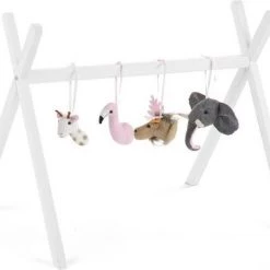Childhome Baby Gym Dierenkoppen - Vilt - Set Van 4 -babygyms Winkel 550x452 3