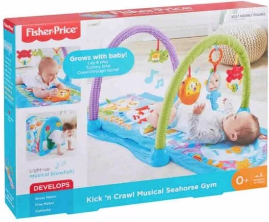 Fisher-Price Fisher Price Kick 'n Crawl Musical Seahorse Gym 1 Fisher-Price Fisher Price Kick 'n Crawl Musical Seahorse Gym