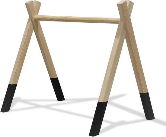 Toddie.nl Houten Babygym Zwart, Zonder Hangers (apart Verkrijgbaar), Tipi Vorm Massief Hout 1 Toddie.nl Houten Babygym Zwart, Zonder Hangers (apart Verkrijgbaar), Tipi Vorm Massief Hout