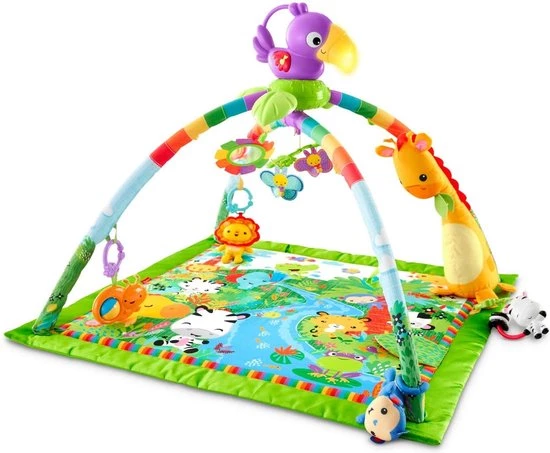 Babygym, Baby Cadeau - Jongen & Meisje, Dierenvriendjes Speelmat, Interactief Speelgoed – Multikleuren 3 Babygym, Baby Cadeau - Jongen & Meisje, Dierenvriendjes Speelmat, Interactief Speelgoed – Multikleuren - Afbeelding 3