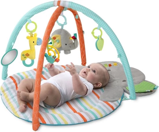 Bright Starts Hug-n-Cuddle Elephant Acitivity Gym / Speelmat 3 Bright Starts Hug-n-Cuddle Elephant Acitivity Gym / Speelmat - Afbeelding 3