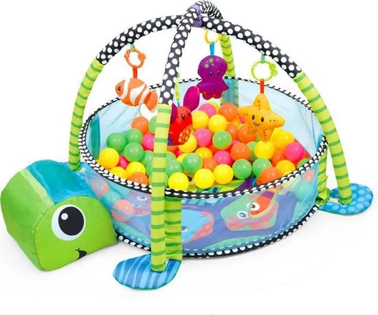 MIRO Babygym Schildpad 3 In 1 Speelmat + Ballenbak 0 Tot 2 Jaar Fairchild 2 MIRO Babygym Schildpad 3 In 1 Speelmat + Ballenbak 0 Tot 2 Jaar Fairchild - Afbeelding 2